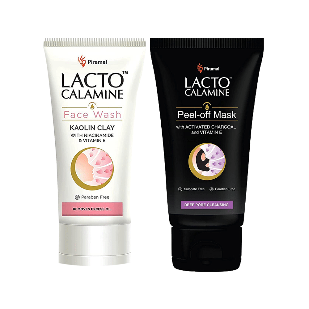 Combo Pack of Piramal Lacto Calamine Face Wash 100ml & Lacto Calamine Peel-Off Mask with Activated Charcoal and Vitamin E Mask 120gm - Image 18