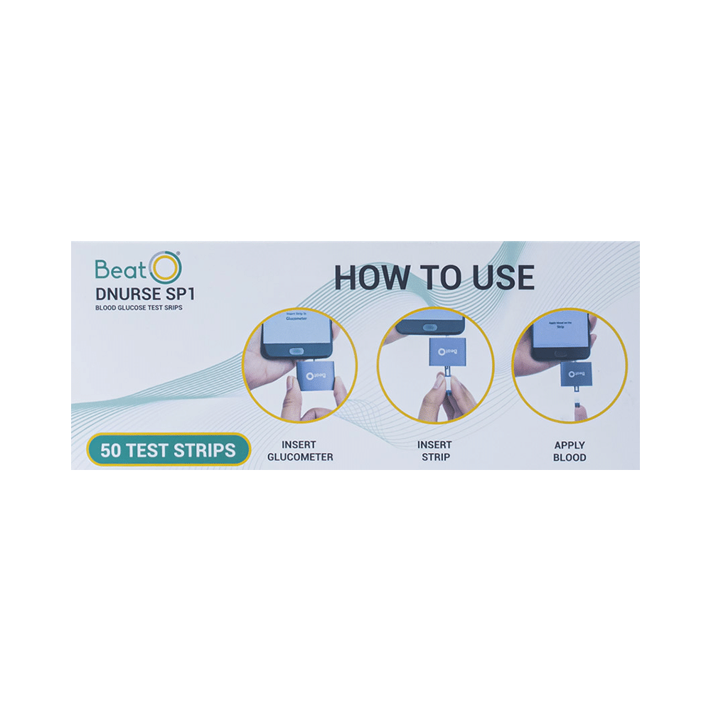 BeatO DNurse SP1 Blood Glucose Test Strip (50 Each) - Image 3