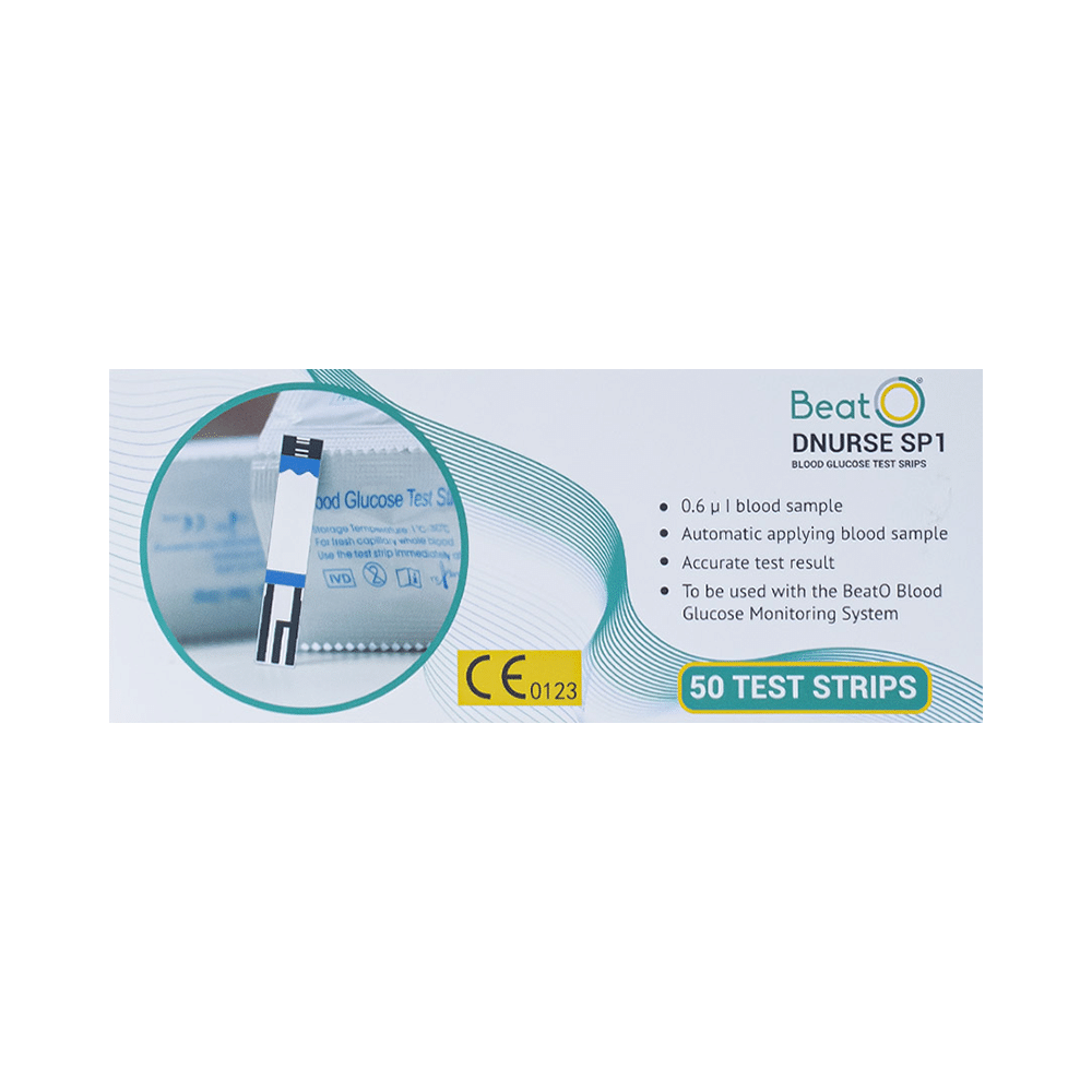 BeatO DNurse SP1 Blood Glucose Test Strip (50 Each) - Image 1