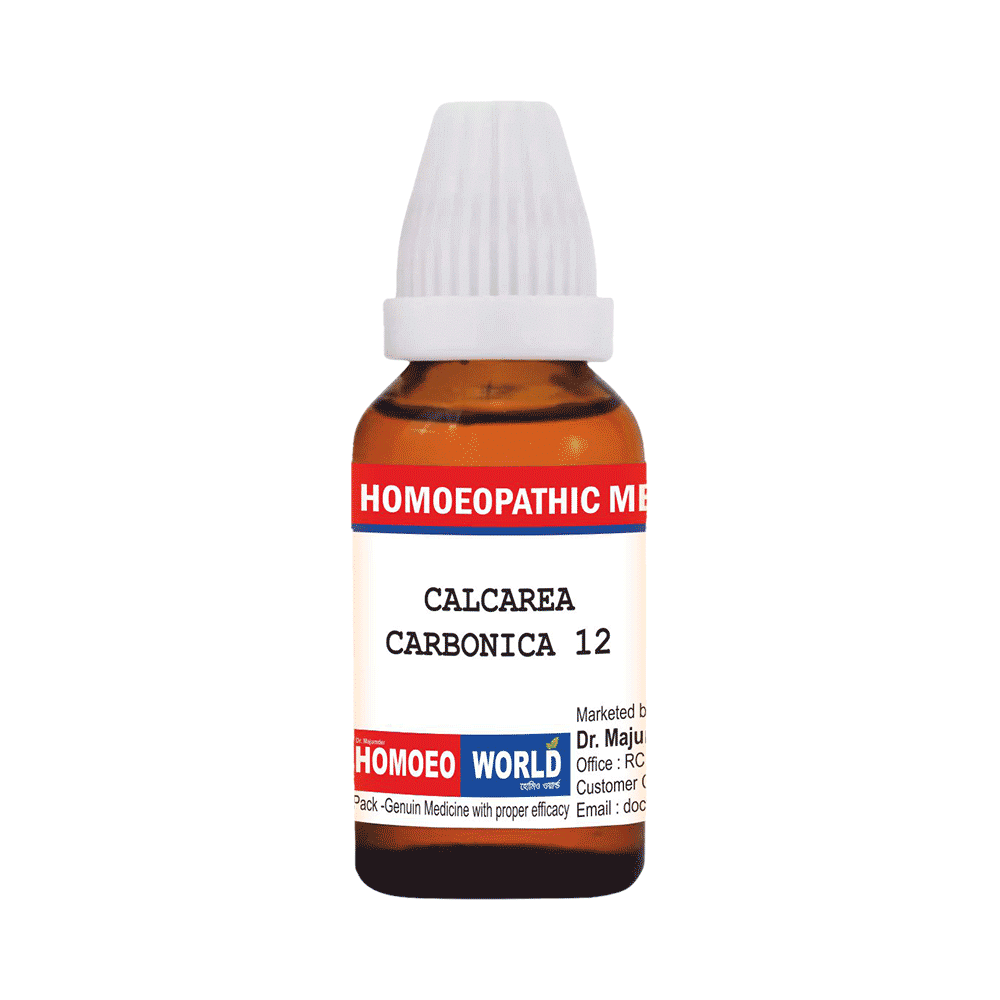 Dr. Majumder Homeo World Calcarea Carbonica Dilution (30ml Each) 12 CH - Image 1