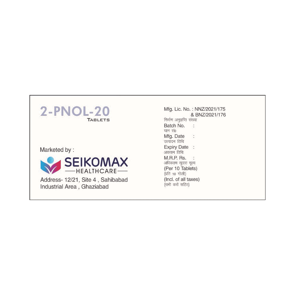 2-Pnol 20 Tablet - Image 3