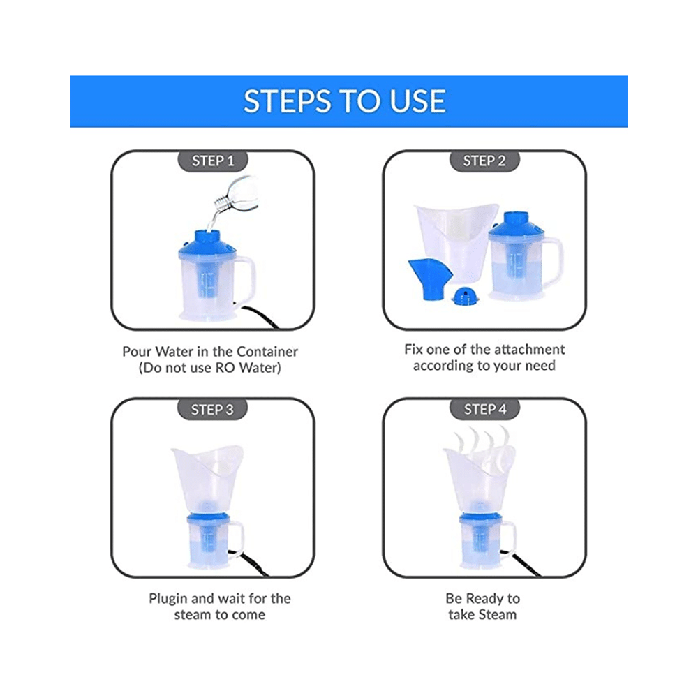 Bos Medicare Surgical 3 in 1 Vaporizer Steamer for Cough & Cold Violet - Image 6