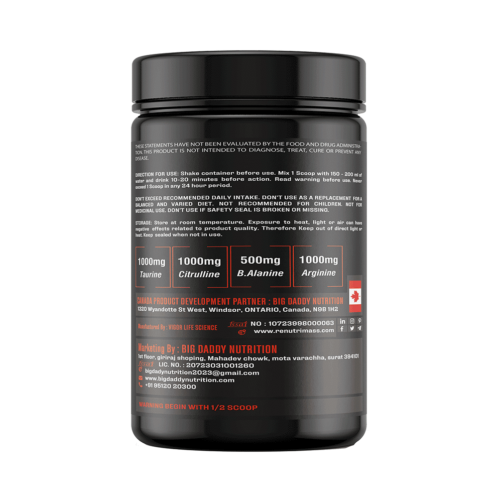 Big Daddy Pre Workout Orange Powder - Image 2