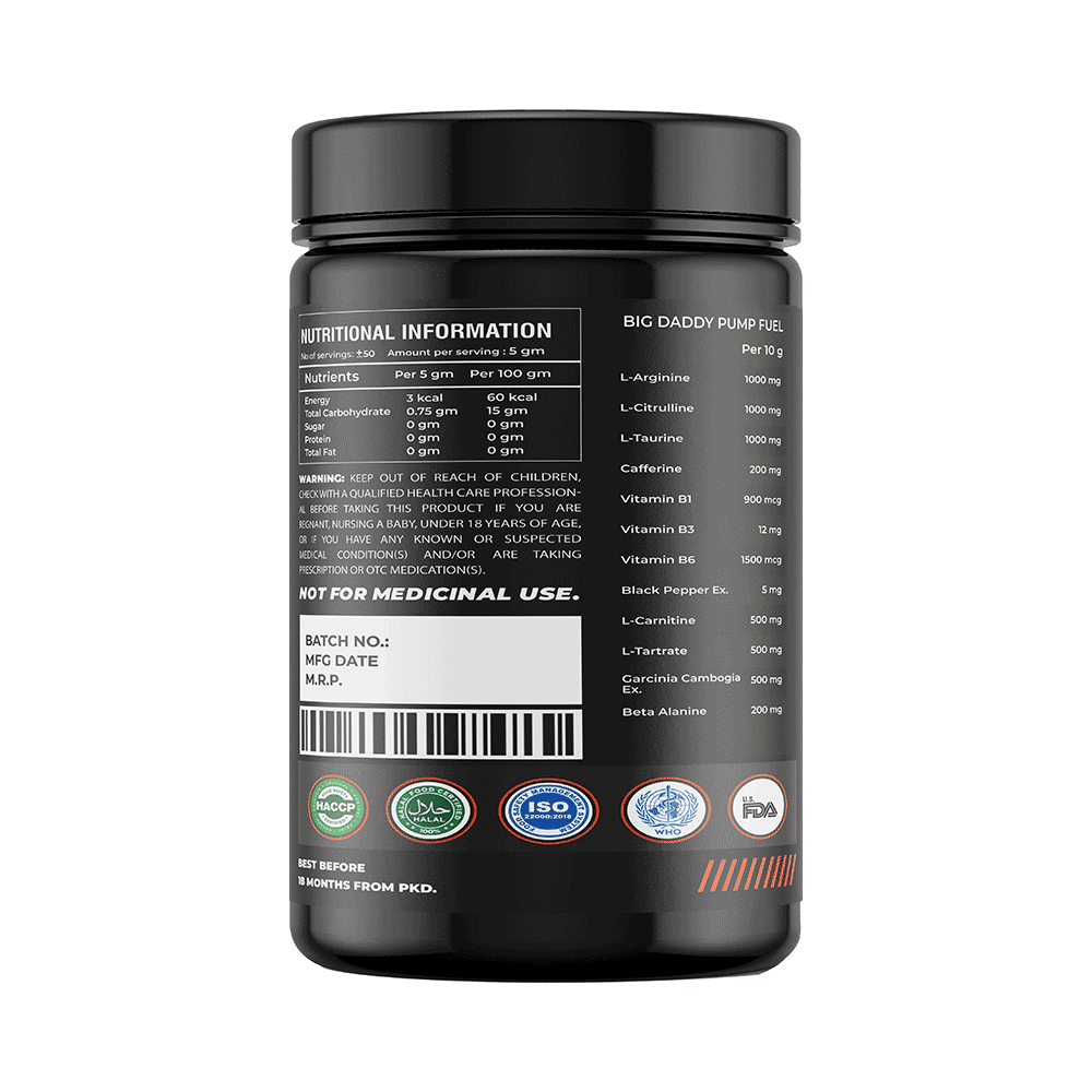 Big Daddy Pre Workout Orange Powder - Image 3