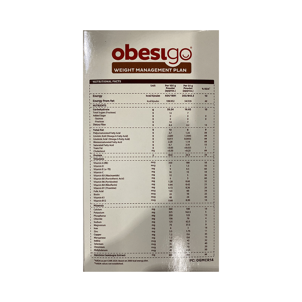 Obesigo Whey Protein 50gm Sachet Mango Shake - Image 4
