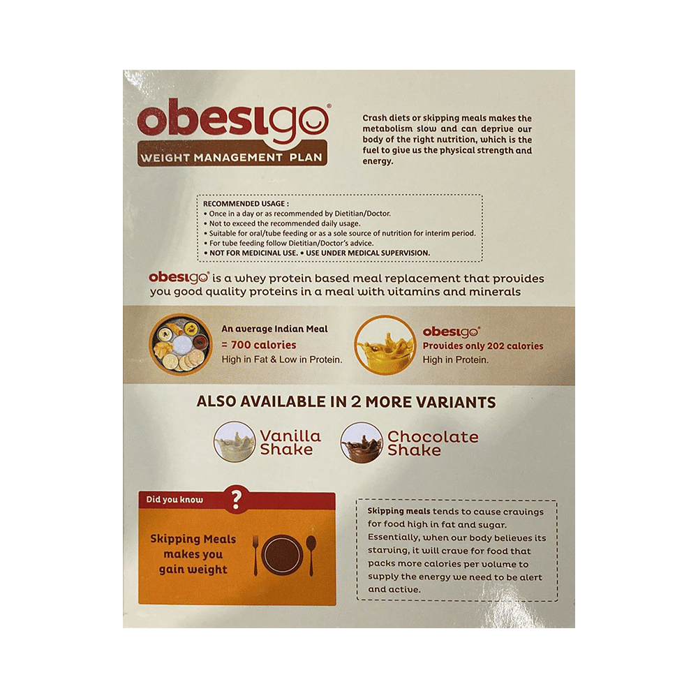 Obesigo Whey Protein 50gm Sachet Mango Shake - Image 3