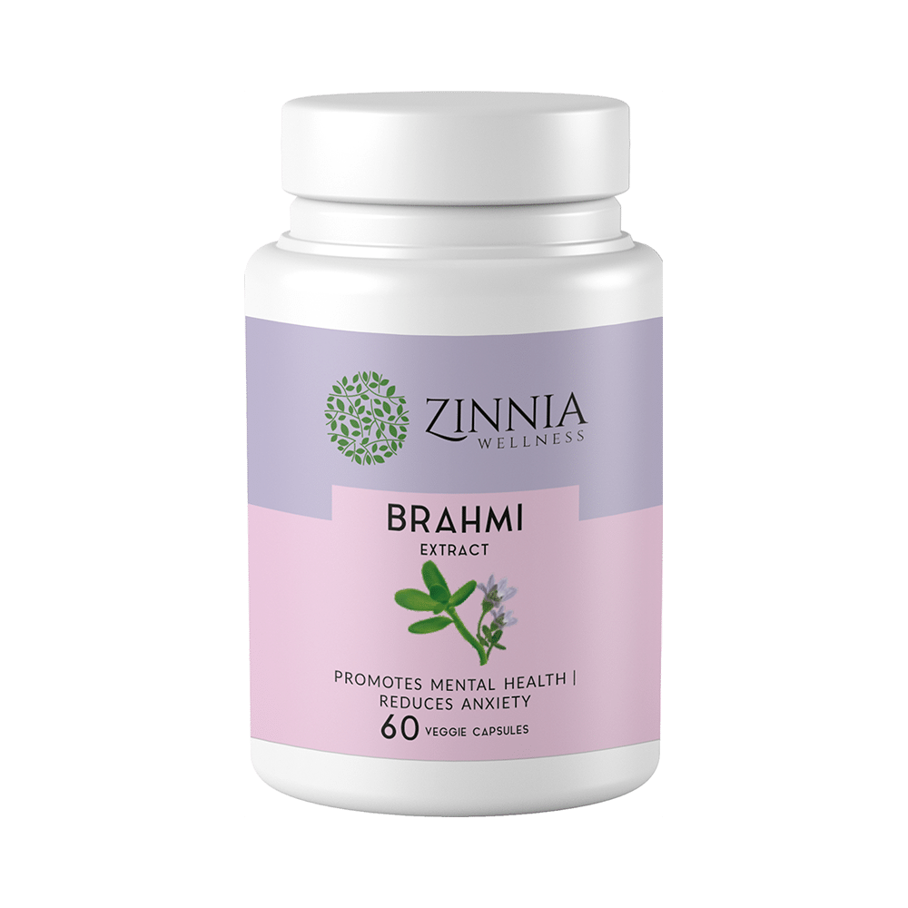 Zinnia Wellness Brahmi Extract Veggie Capsule - Image 1