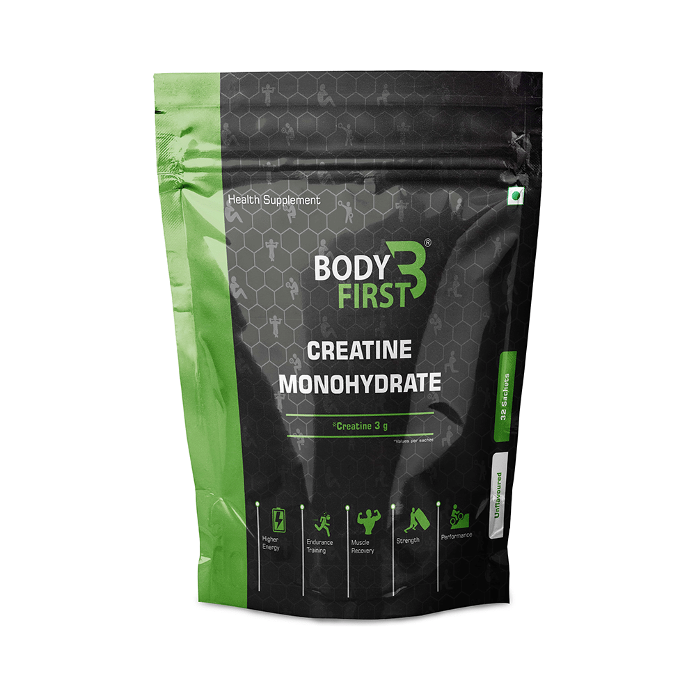 Body First Creatine Monohydrate (3gm Each) Unflavoured - Image 1