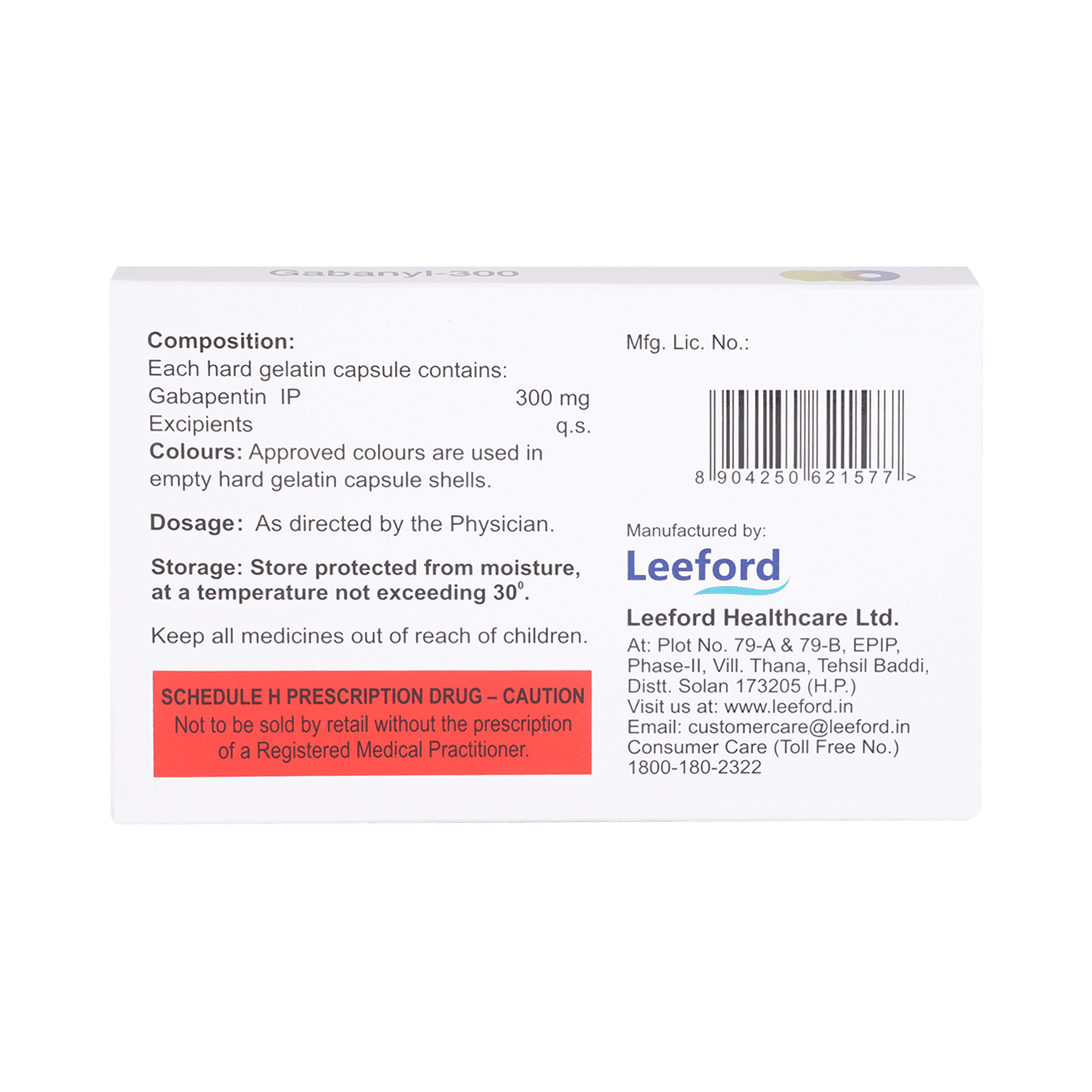 Gabanyl 300 Capsule - Image 3