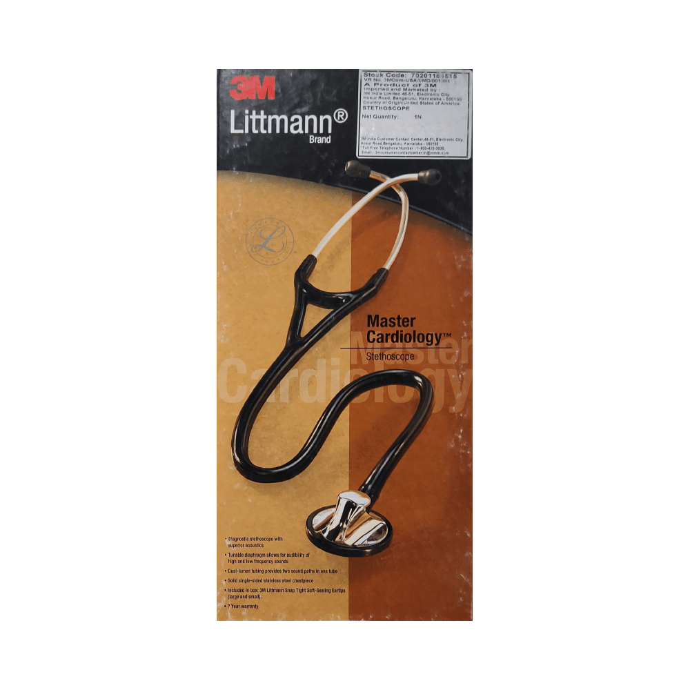 3M Littmann 2163 Master Cardiology Stethoscope, Burgundy Tube, 27 Inch - Image 1