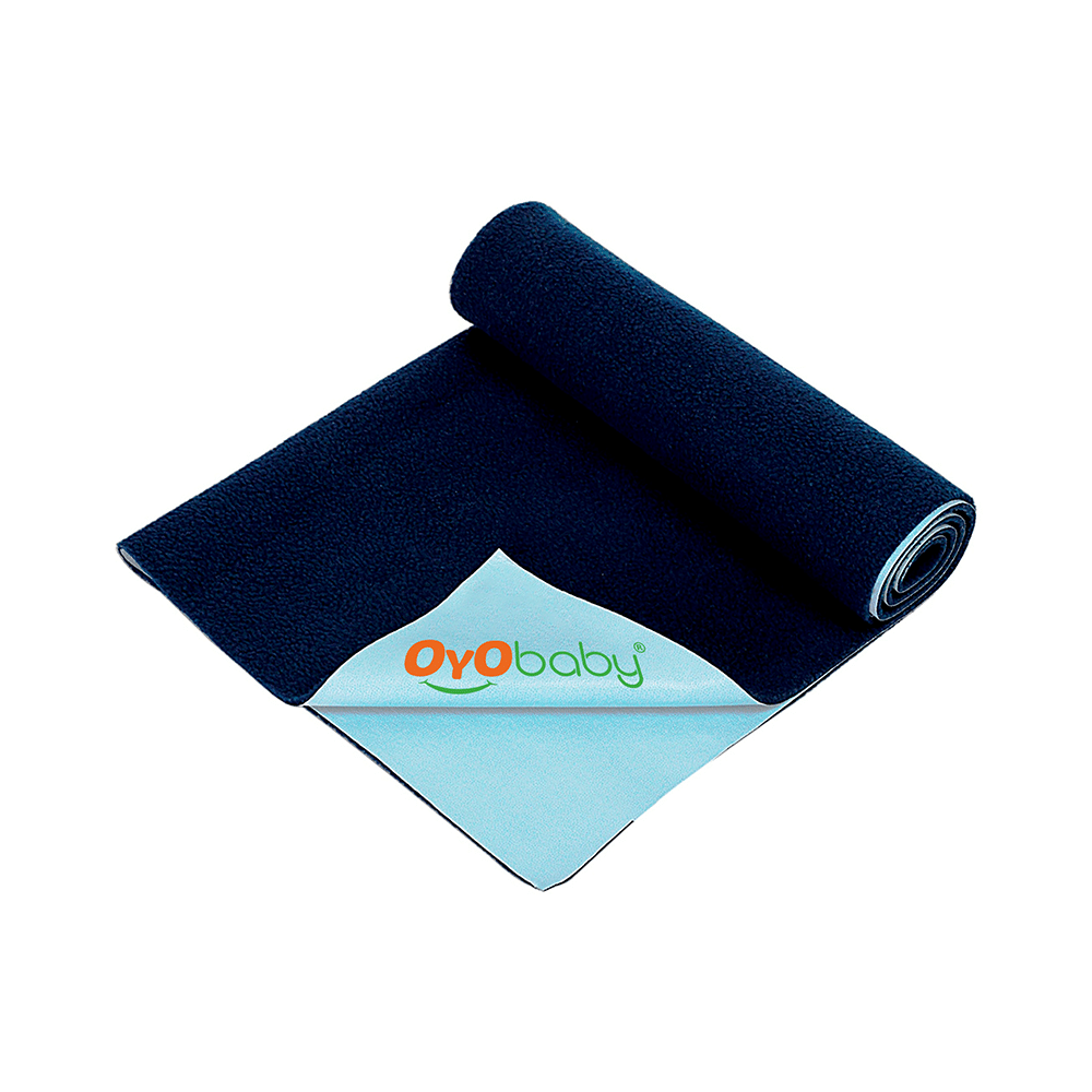 Oyo Baby Waterproof Bed Protector Baby Dry Sheet Small Dark Blue