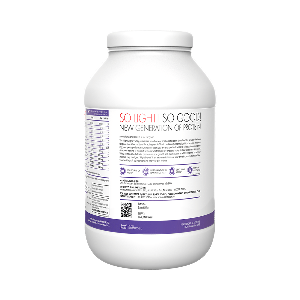 QNT Light Digest Whey Protein White Chocolate - Image 3