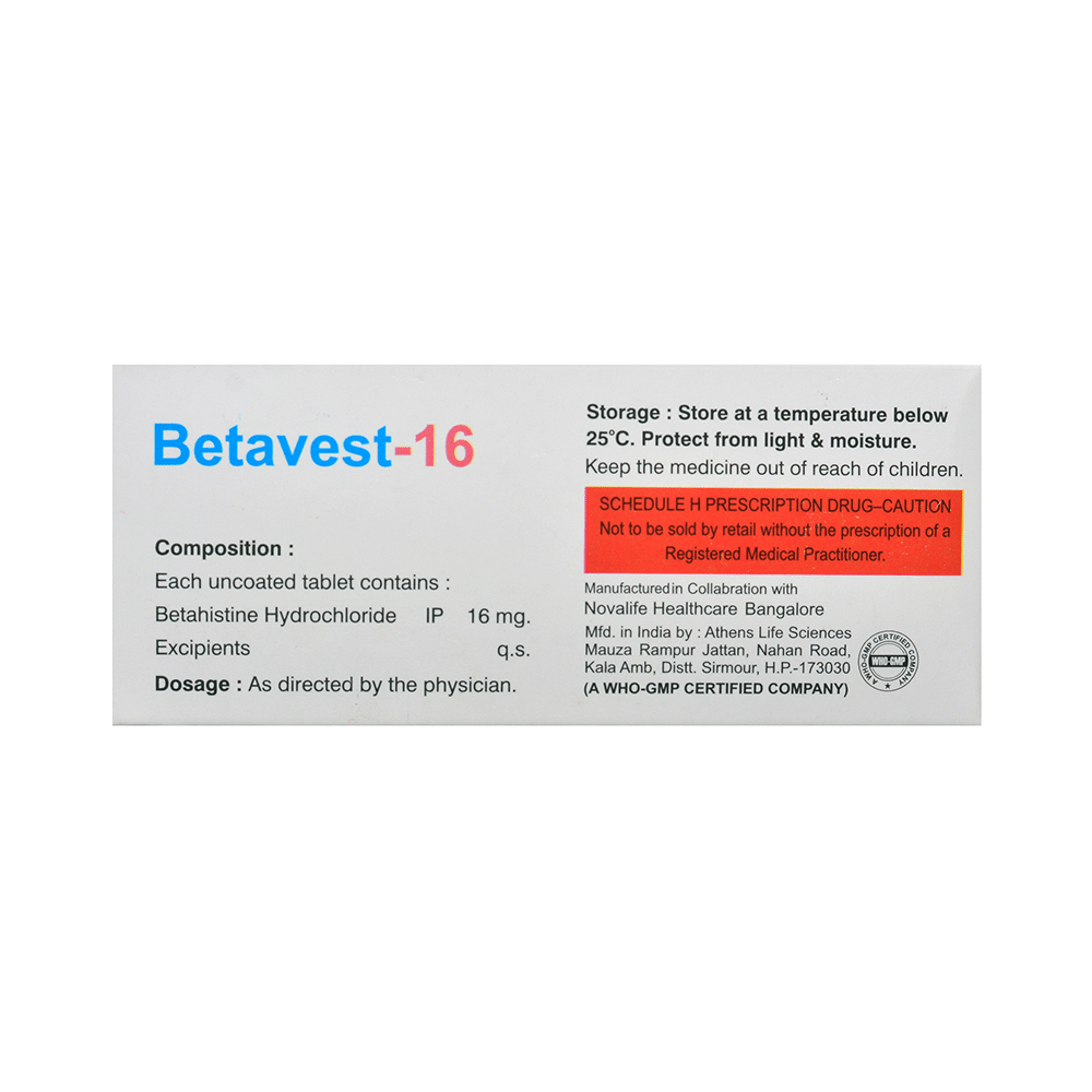 Betavest 16 Tablet - Image 2