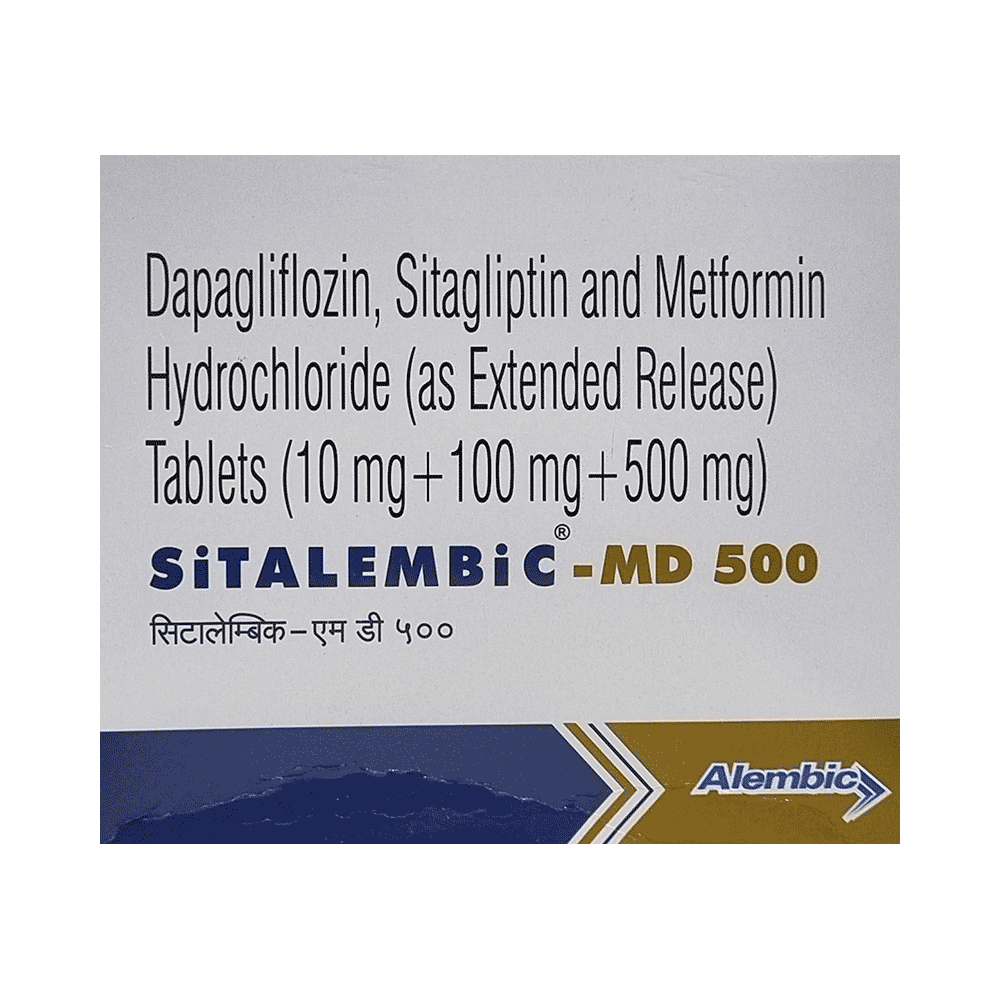 Sitalembic MD 10mg/500mg/100mg Tablet - Image 1