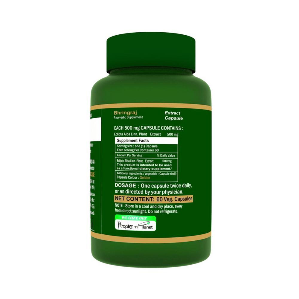 Herbo Natural Bhringraj (Eclipta Alba) Extract 500mg Veg Capsule - Image 2