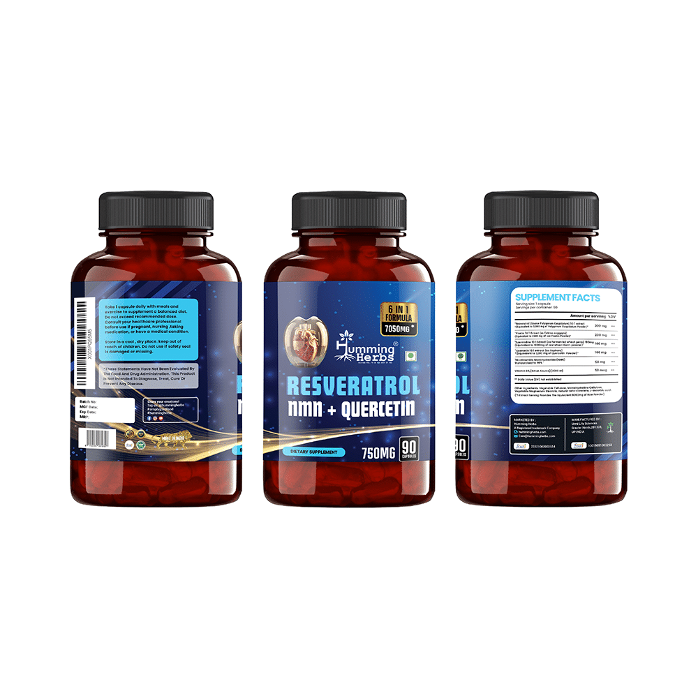 Humming Herbs Resveratrol Nmn + Quercetin Capsule (90 Each) - Image 4