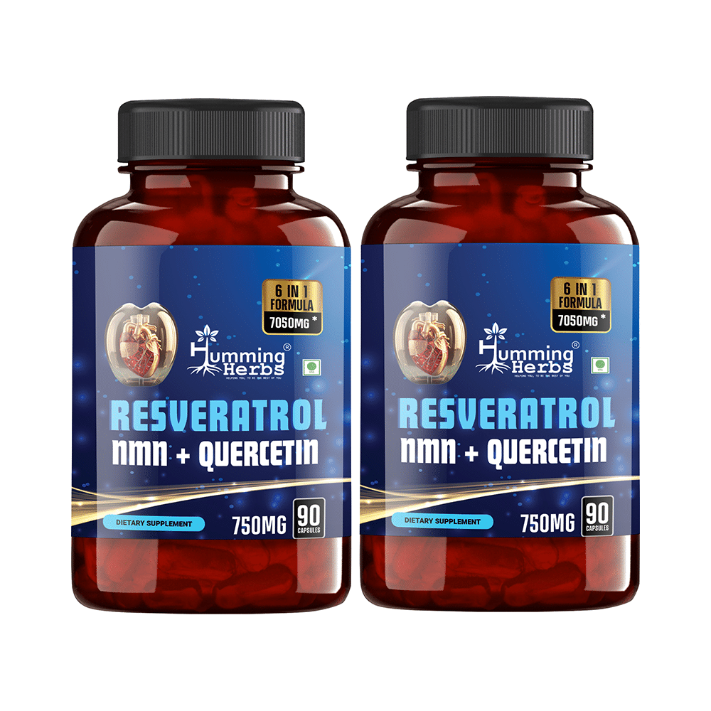 Humming Herbs Resveratrol Nmn + Quercetin Capsule (90 Each) - Image 1