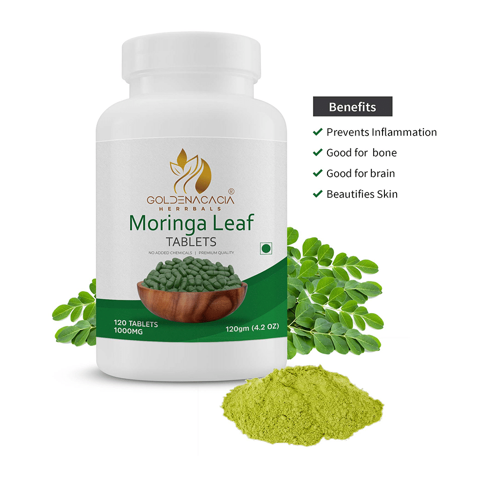 Goldenacacia Herrbals Moringa Leaf 1000mg Tablet - Image 2