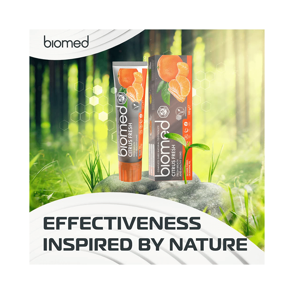Biomed Complete Care Natural Toothpaste (100gm Each) Citrus Fresh Buy 2 Get 1 Biomed Citrus Fresh Mouthwash Free - Image 5