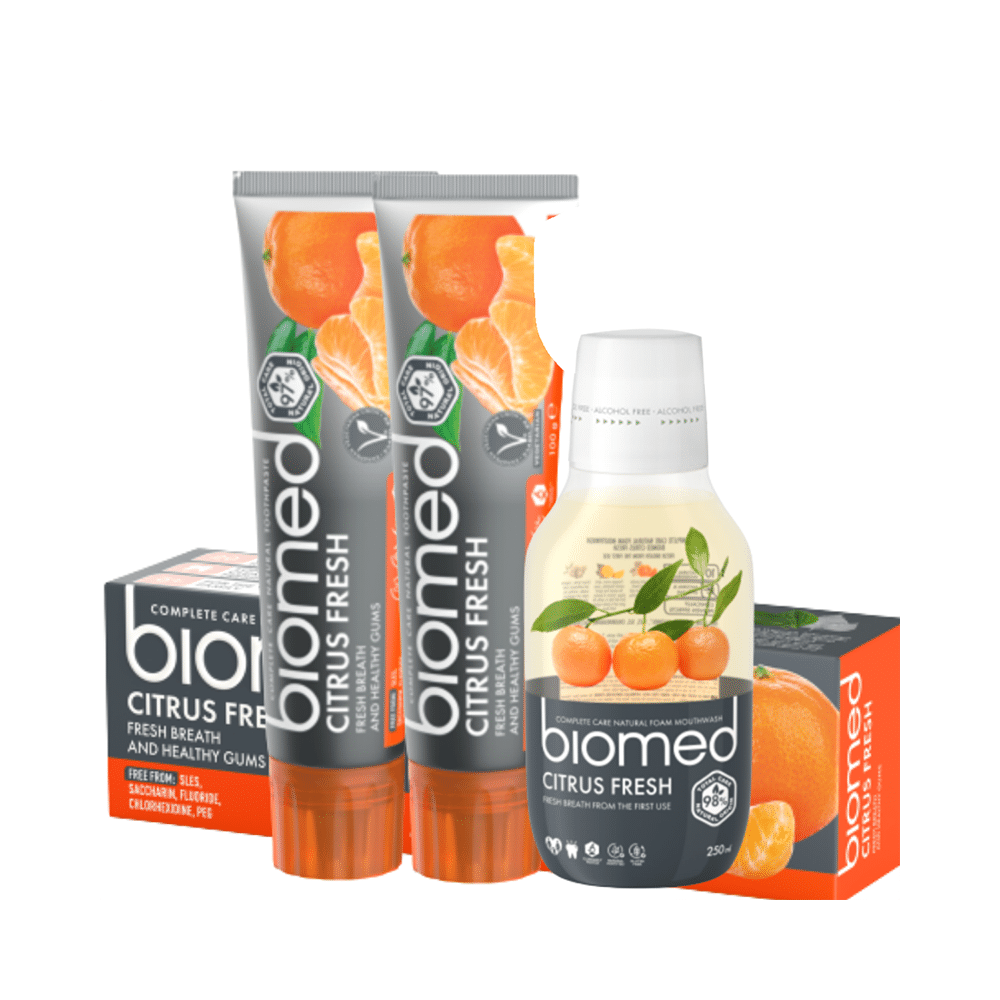 Biomed Complete Care Natural Toothpaste (100gm Each) Citrus Fresh Buy 2 Get 1 Biomed Citrus Fresh Mouthwash Free - Image 6
