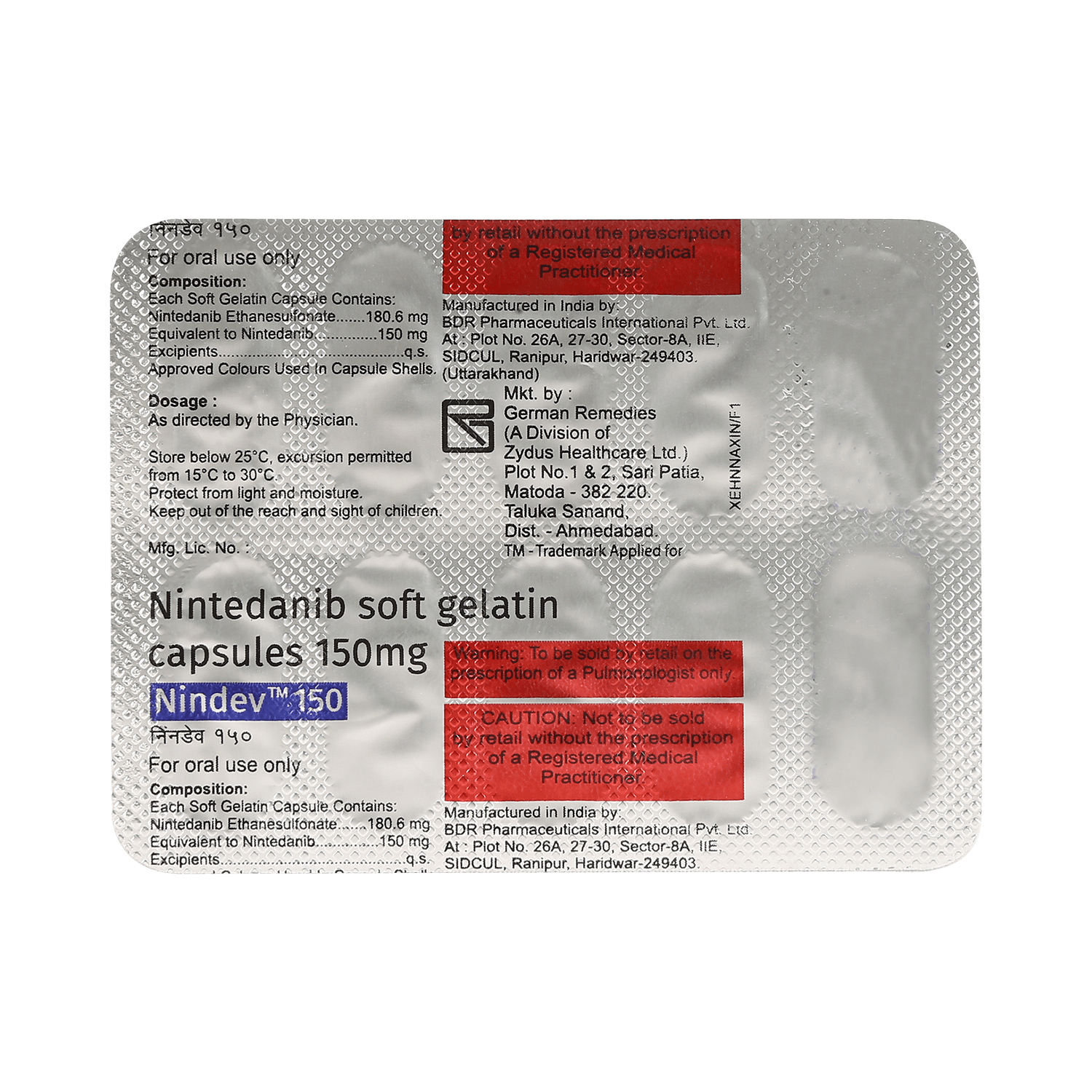 Nindev 150mg Soft Gelatin Capsule - Image 5