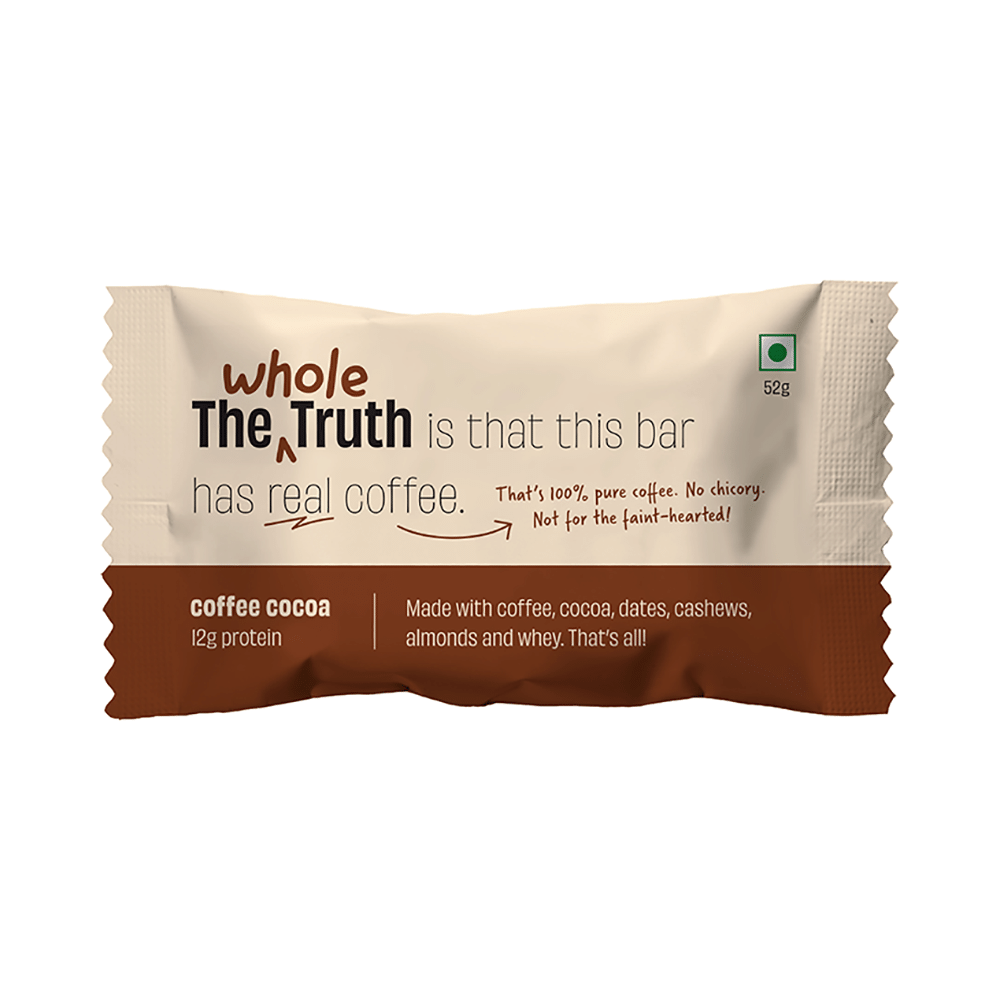 The Whole Truth Protein Bar (52gm Each) | Coffee Cocoa - Image 1