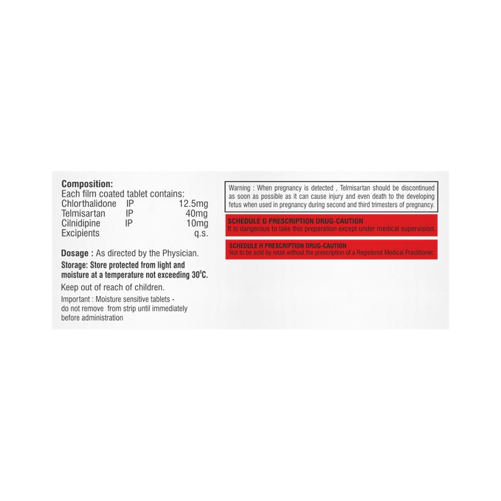 Telbovil Trio 40mg/10mg/12.5mg Tablet - Image 2