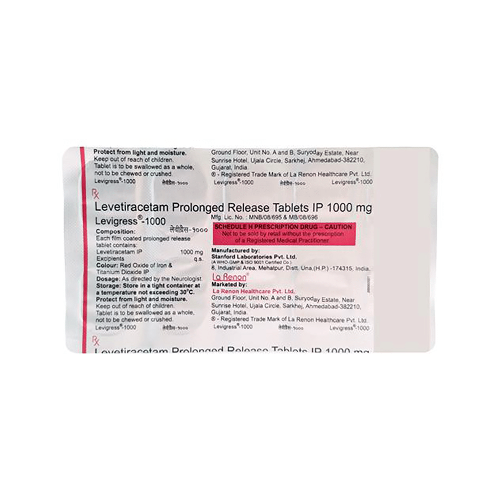 Levigress 1000 Tablet PR - Image 3
