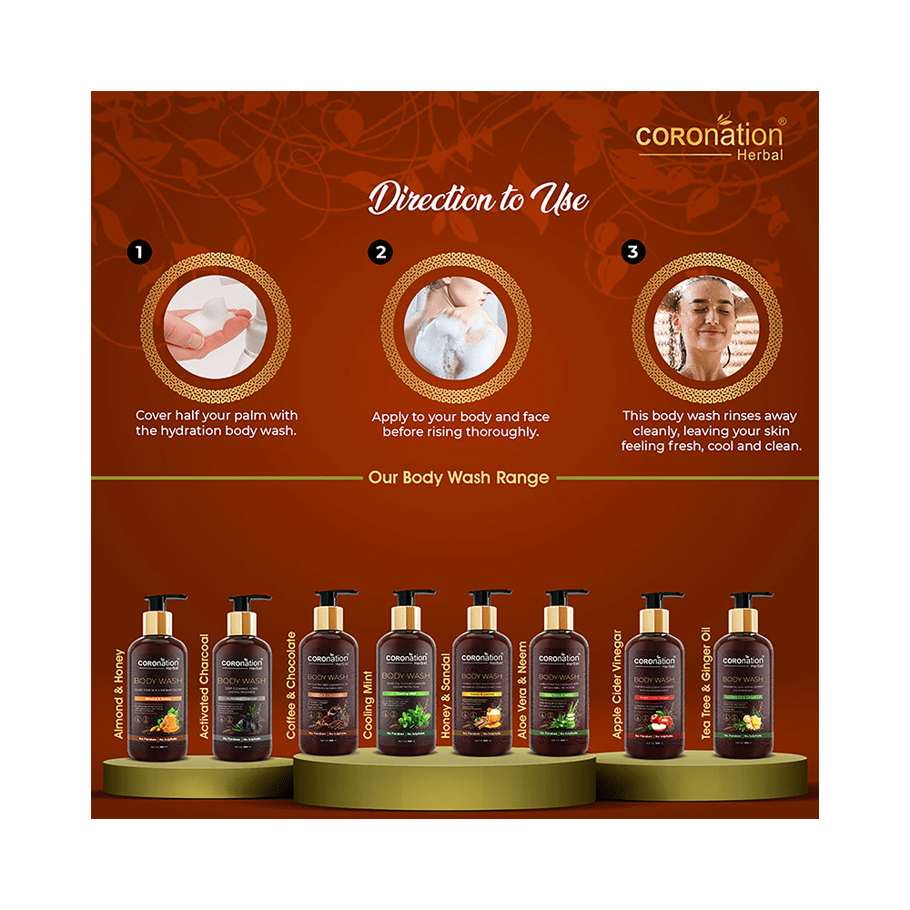 Coronation Herbal Almond & Honey Body Wash (300ml Each) - Image 6