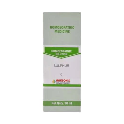 Bakson's Homeopathy Sulphur Dilution 6