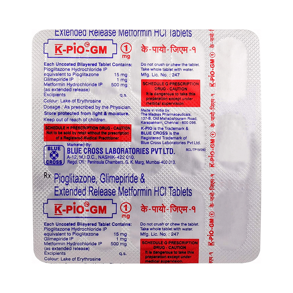 K-Pio-Gm 1mg Tablet ER - Image 3