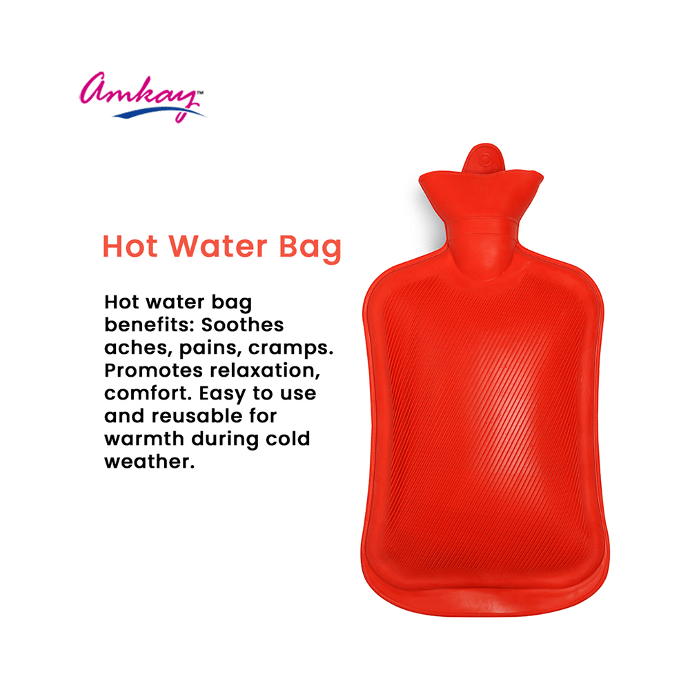 Amkay Hot Water Bag - Promotes Blood Flow, Relieves Stress & Pain| Ideal for Deeper Sleep & Comfort - Image 3