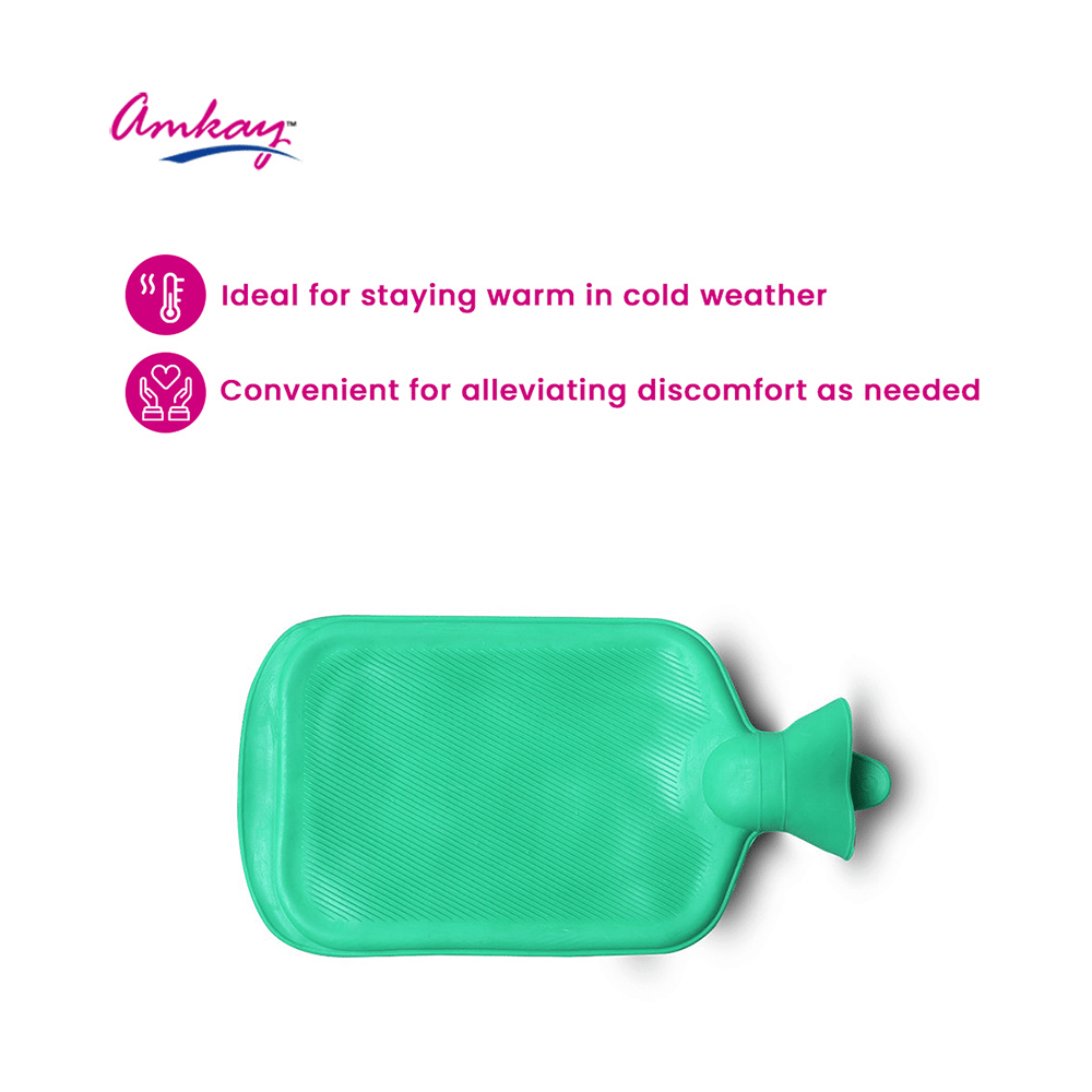 Amkay Hot Water Bag - Promotes Blood Flow, Relieves Stress & Pain| Ideal for Deeper Sleep & Comfort - Image 4