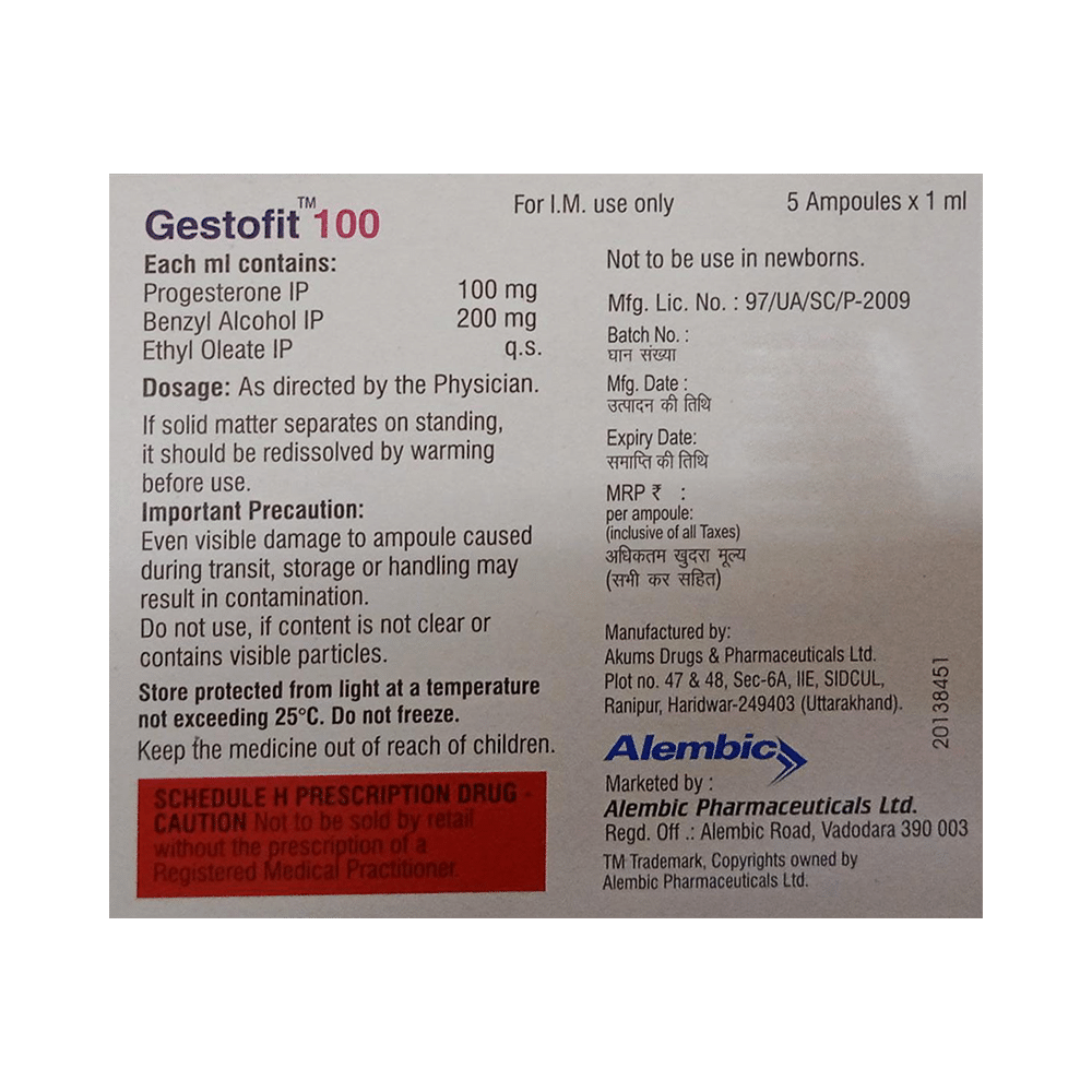 Gestofit 100 Injection - Image 2