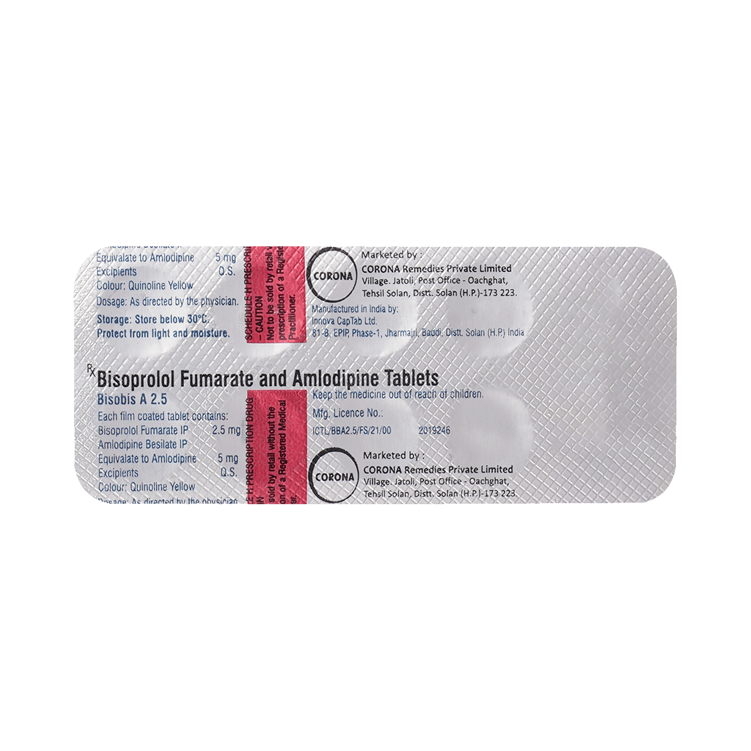 Bisobis A 5mg/2.5mg Tablet - Image 3