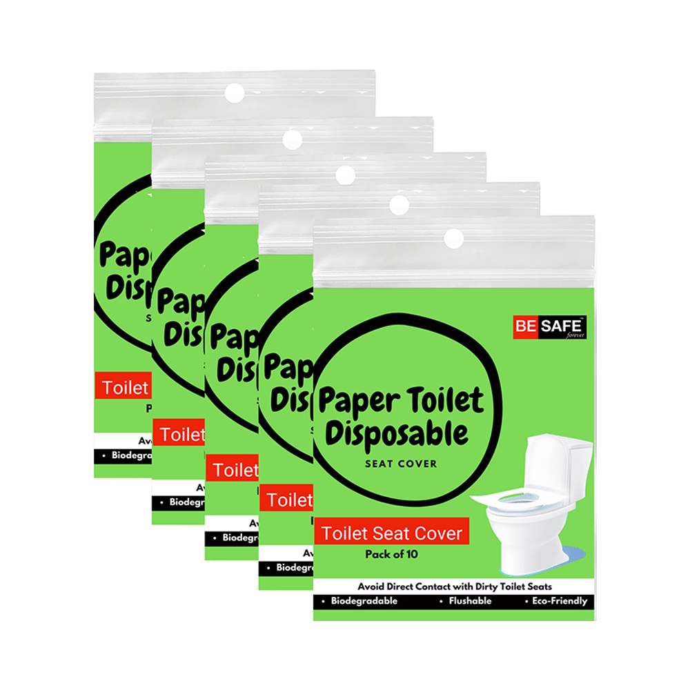 Be Safe Forever Disposable Paper Toilet Seat Cover (10 Each) Green - Image 1
