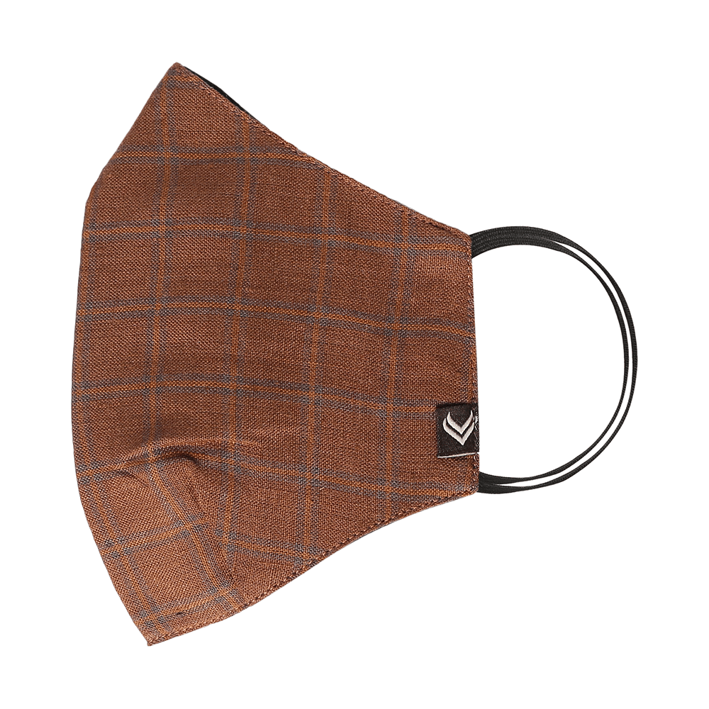 Linen Club 3 Ply Anti-Viral Pretreated Reusable Protective Mask Brown N8 - Image 3