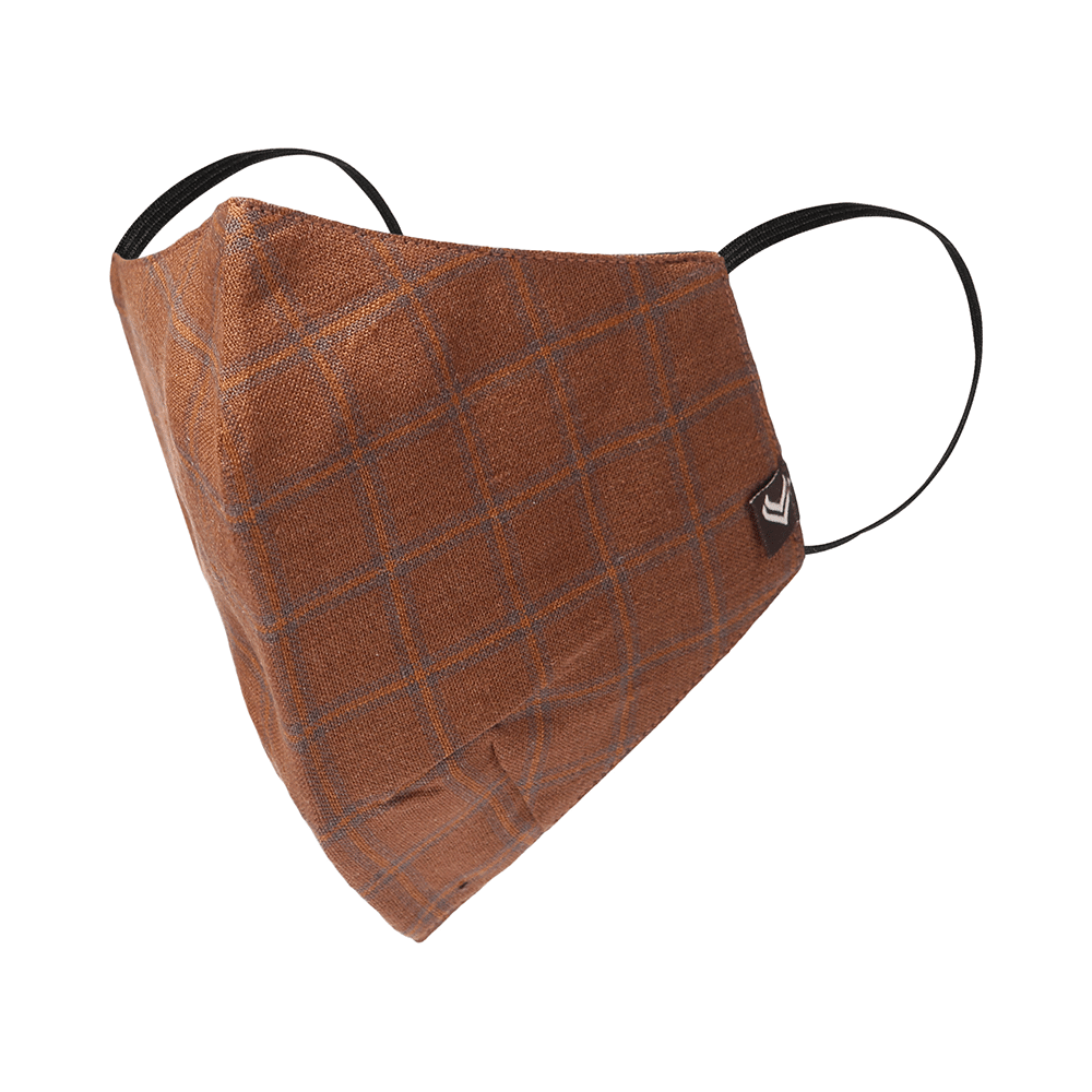 Linen Club 3 Ply Anti-Viral Pretreated Reusable Protective Mask Brown N8