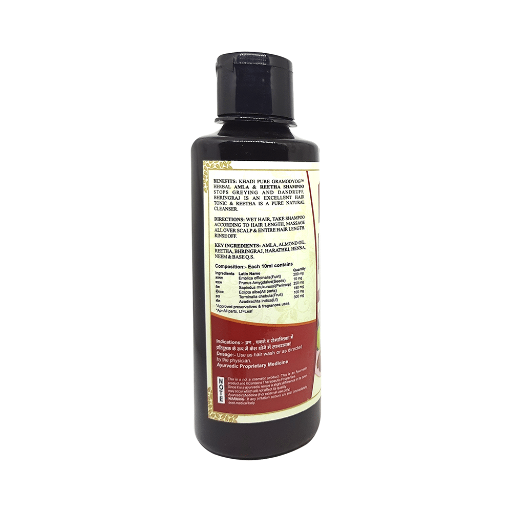 Khadi Pure Herbal Amla & Reetha Shampoo (210ml Each) - Image 2