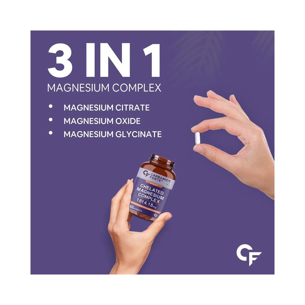 Carbamide Forte Chelated Magnesium Complex for Muscles, Bones & Nerves | Tablet - Image 5