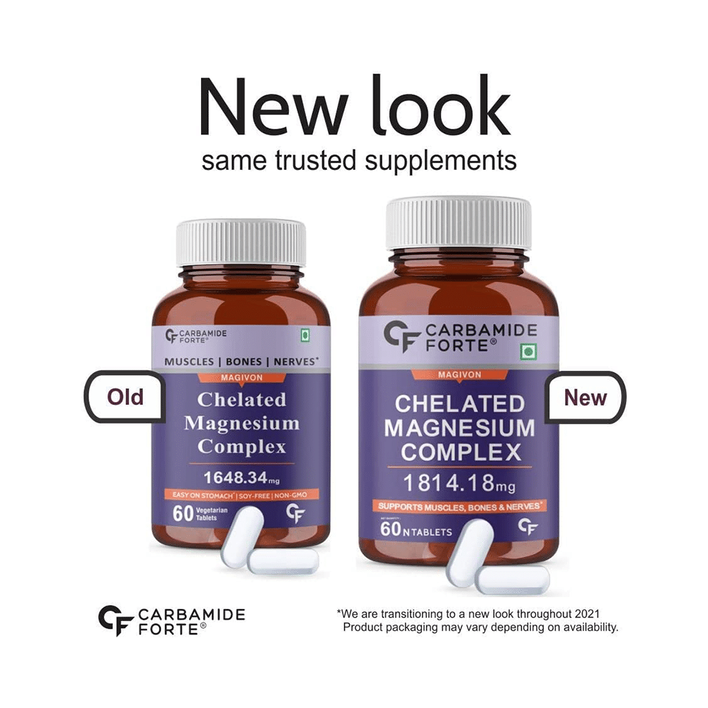 Carbamide Forte Chelated Magnesium Complex for Muscles, Bones & Nerves | Tablet - Image 9