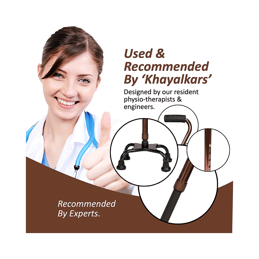 Entros KL947 4 Leg Imported Stylish Walking Stick - Image 5