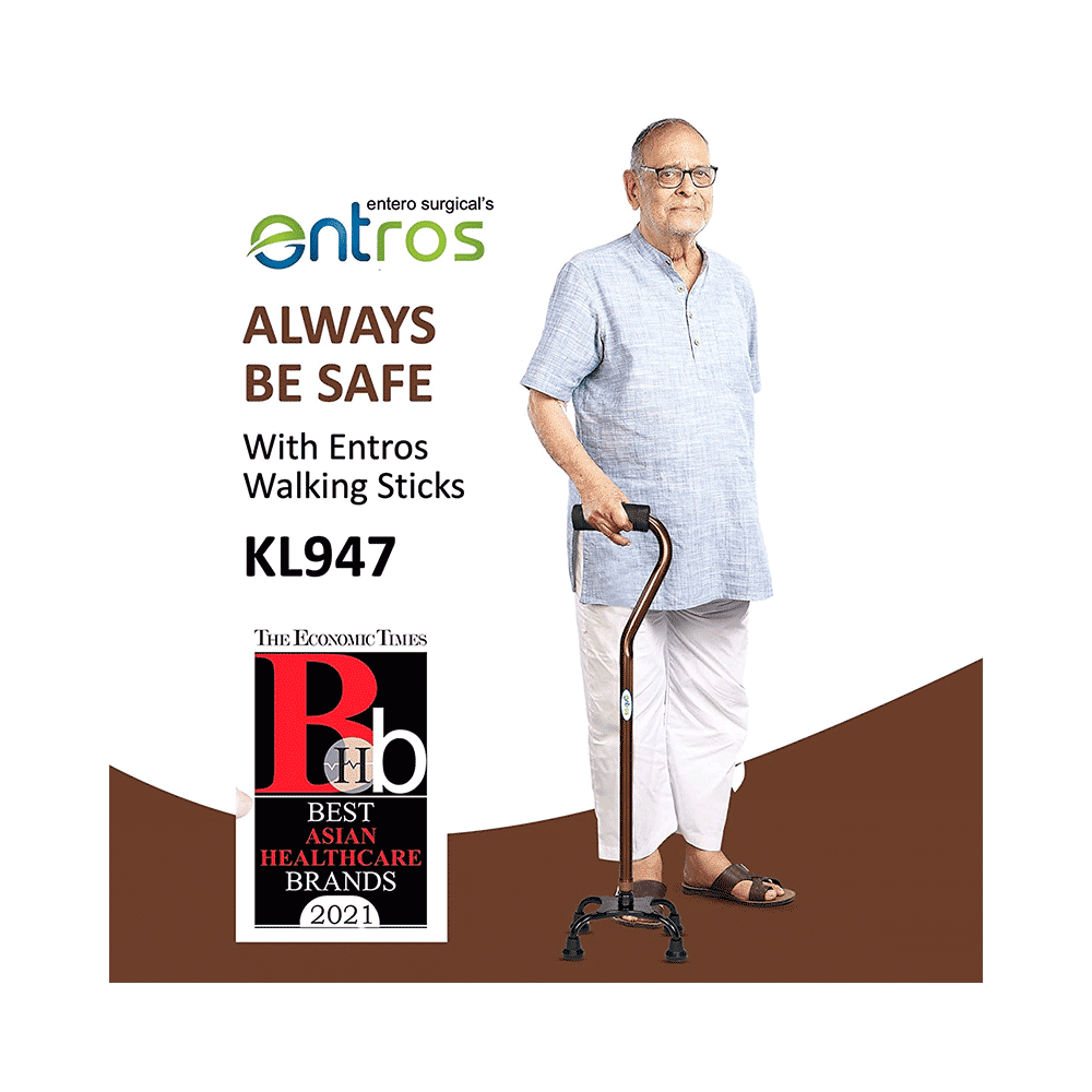 Entros KL947 4 Leg Imported Stylish Walking Stick - Image 7
