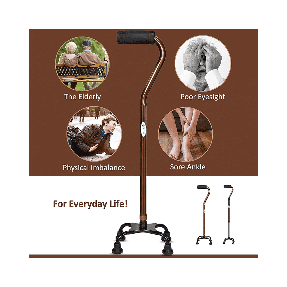 Entros KL947 4 Leg Imported Stylish Walking Stick - Image 3