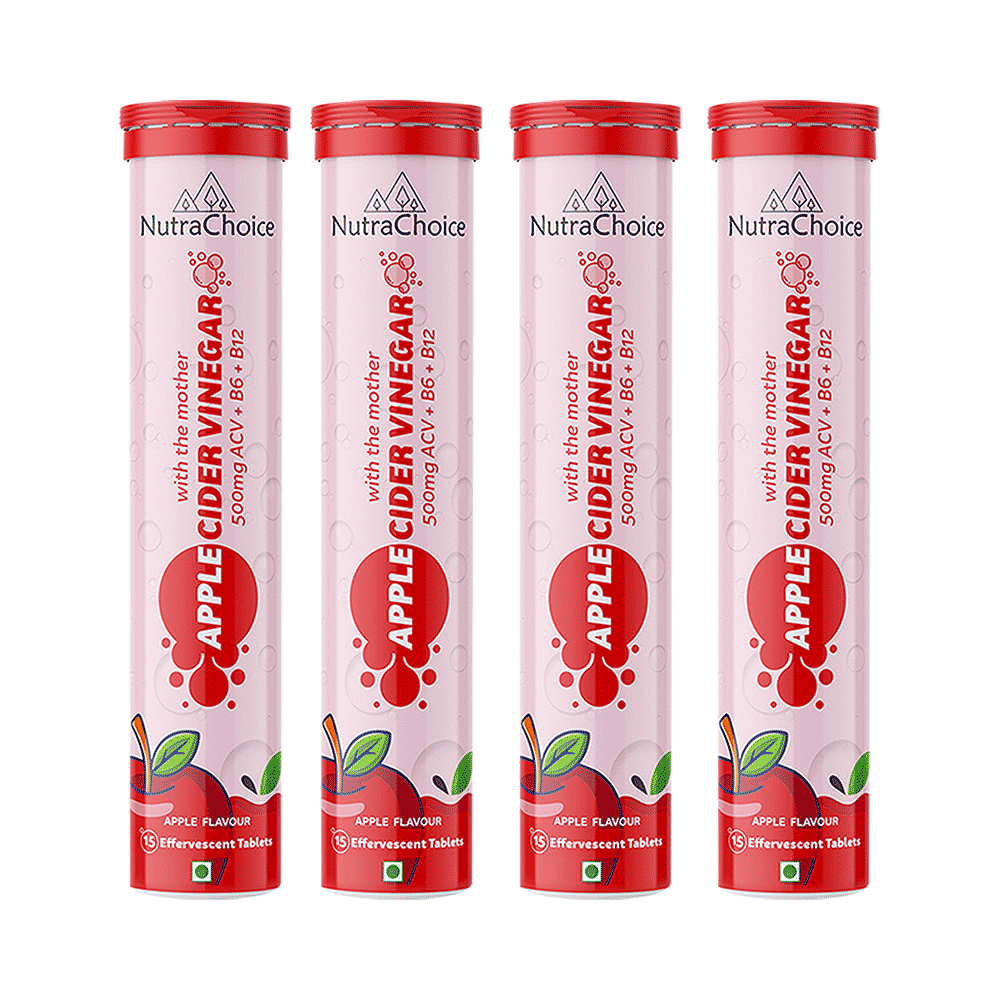 NutraChoice Apple Cider Vinegar Effervescent Tablet with the Mother (15 Each)