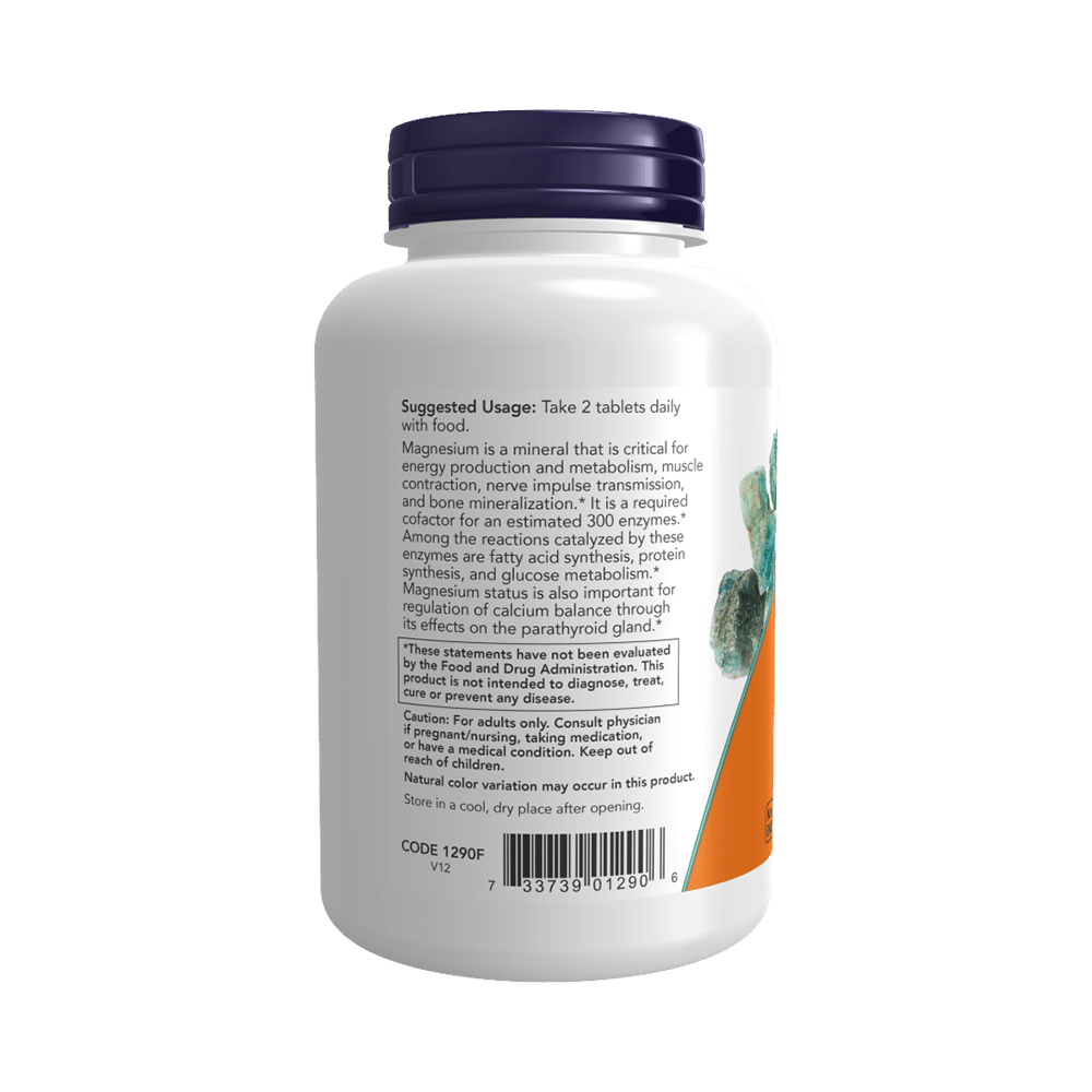 Now Foods Magnesium Citrate 200mg for Energy, Enzyme Action & Nervous System Support | Vegetarian Tablet - Image 2