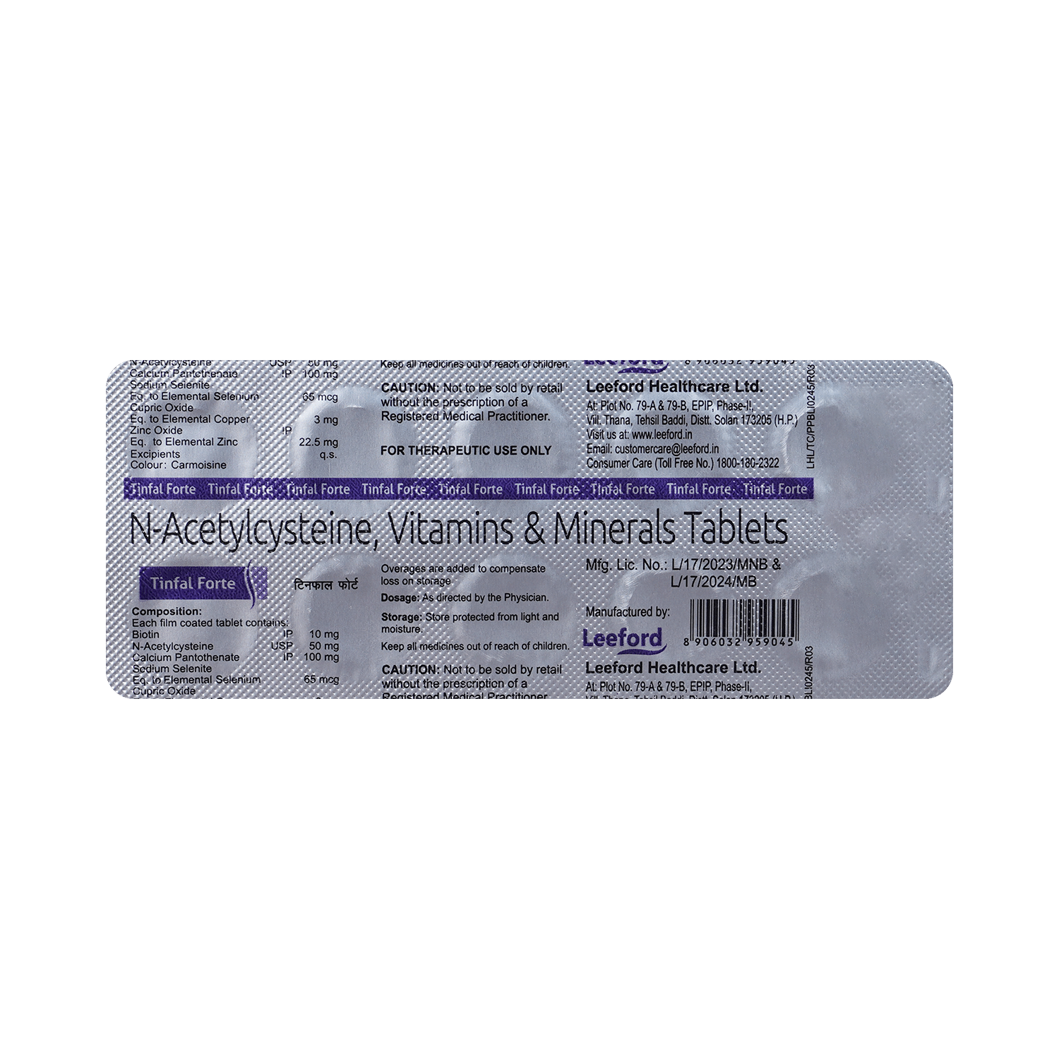 Tinfal Forte Tablet for Hair Care - Image 5