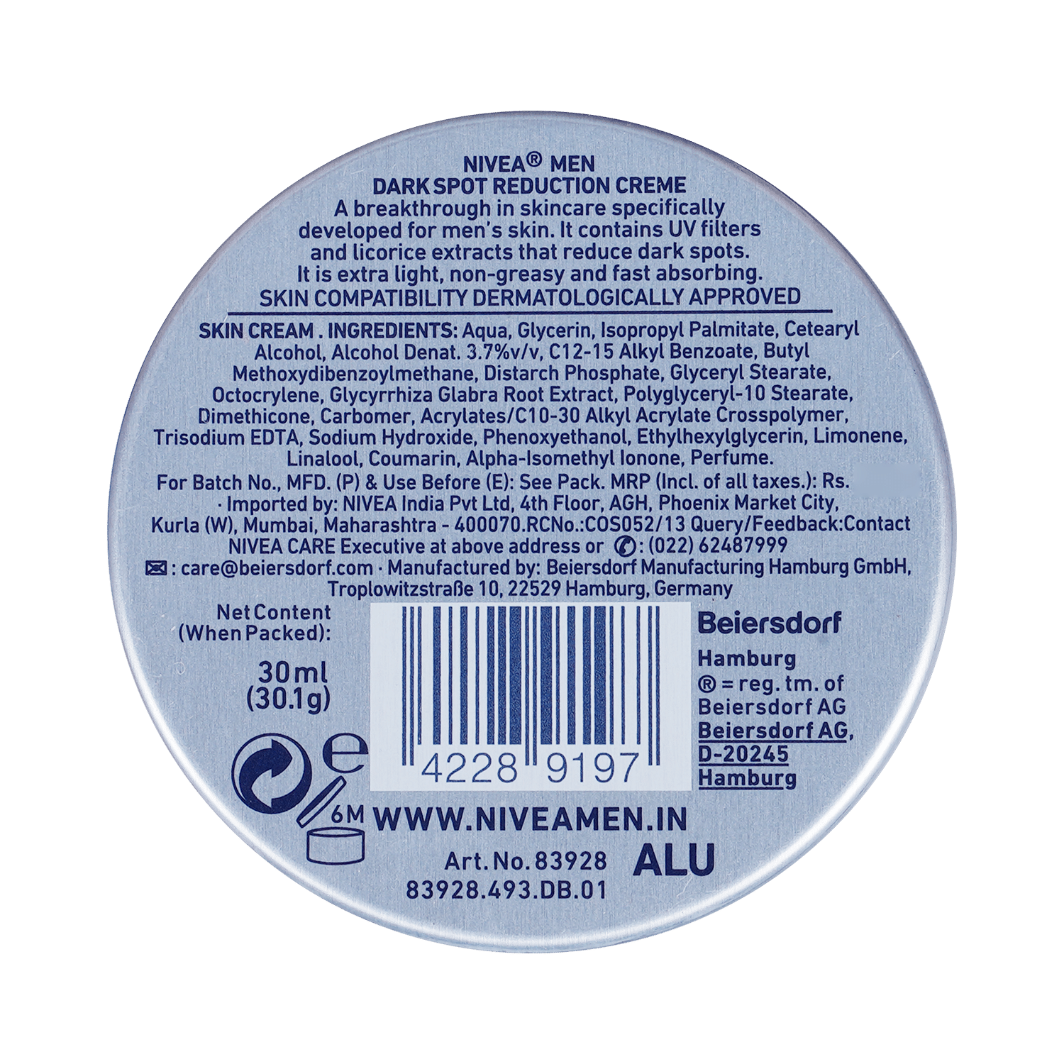 Nivea Men Dark Spot Reduction Creme - Image 3