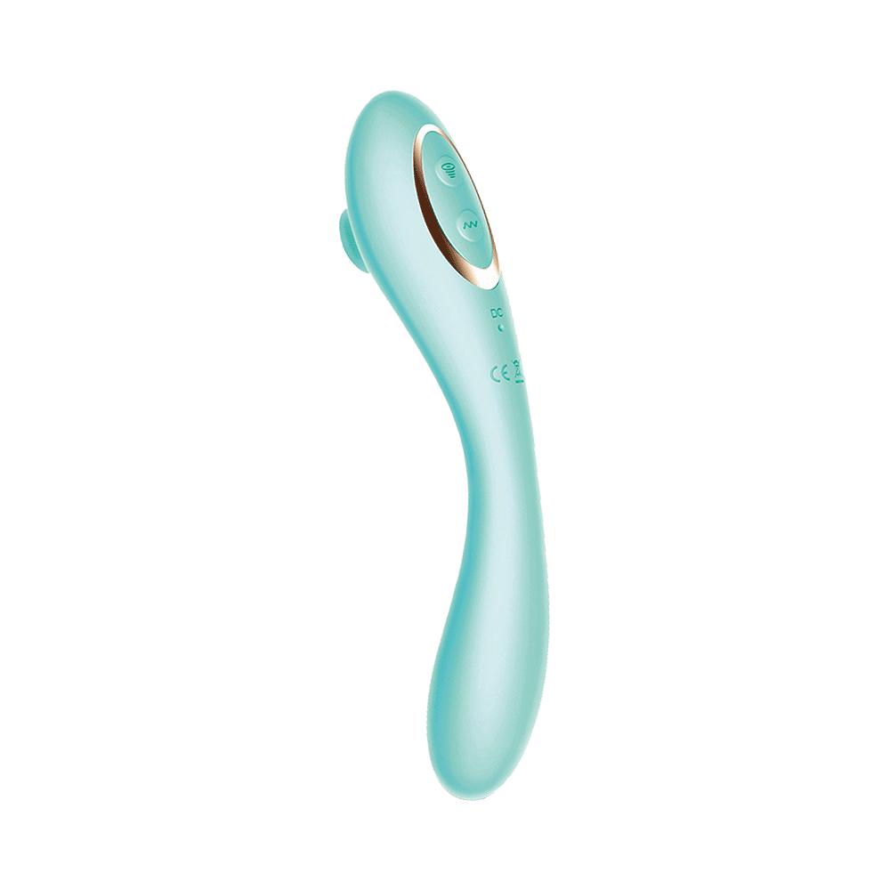 MsChief Virtuoso Vibrator with Air-Pulse Stimulator Turquoise - Image 2
