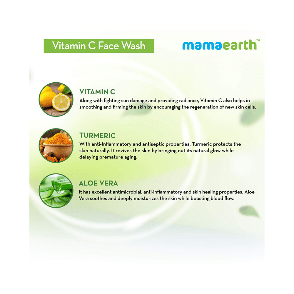 Mamaearth Vitamin C Face Wash for Healthy Skin | Paraben & SLS-Free | Face Care Product for All Skin Types - Image 7